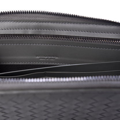 Bottega Veneta Nappa Intrecciato Zip Around Wallet Kaki Fondente 6 of 6
