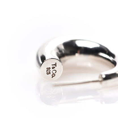 Tiffany Sterling Silver Graduated Hoop Earrings 4 of 4