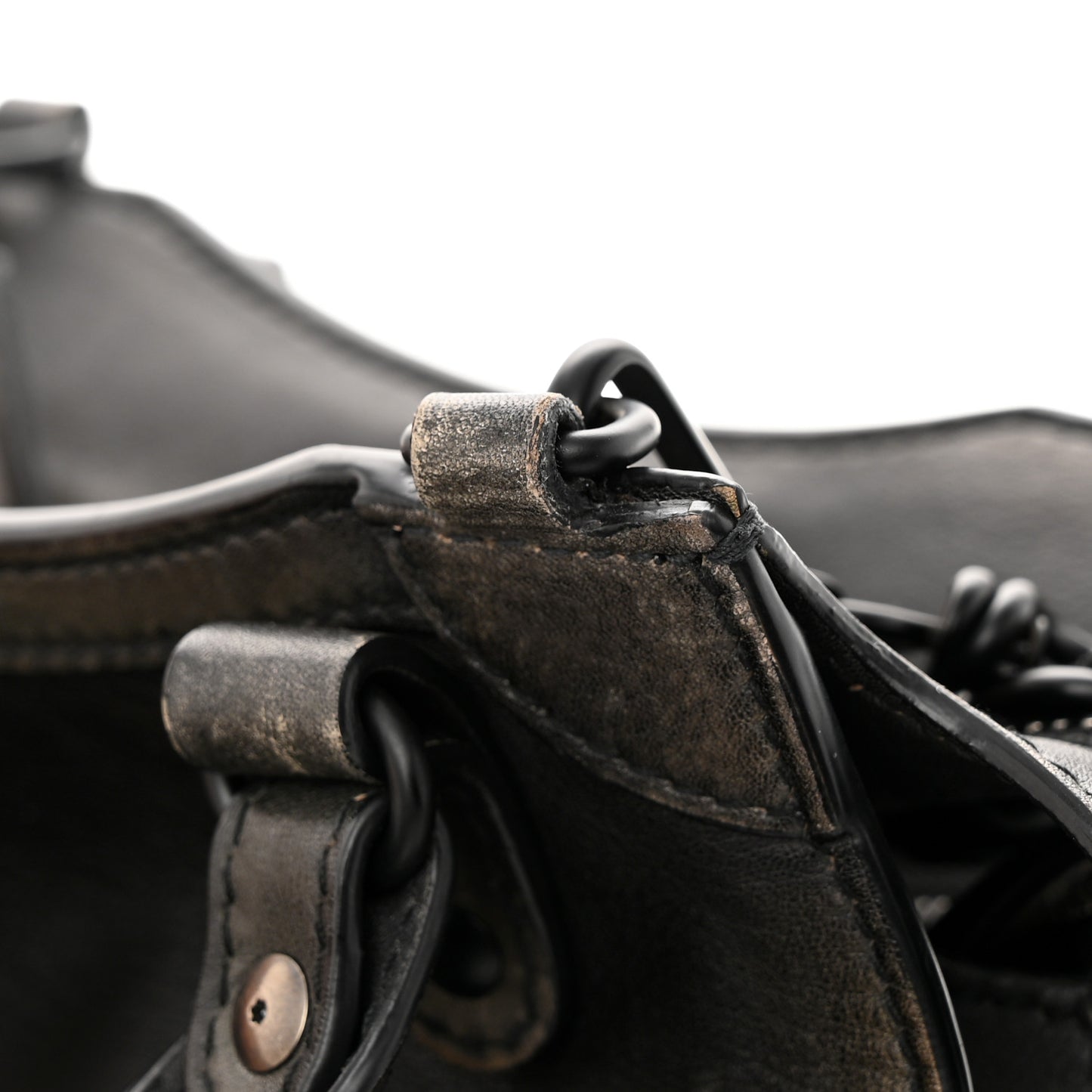 Used Calfskin Black Hardware Mini Neo Classic City Black
