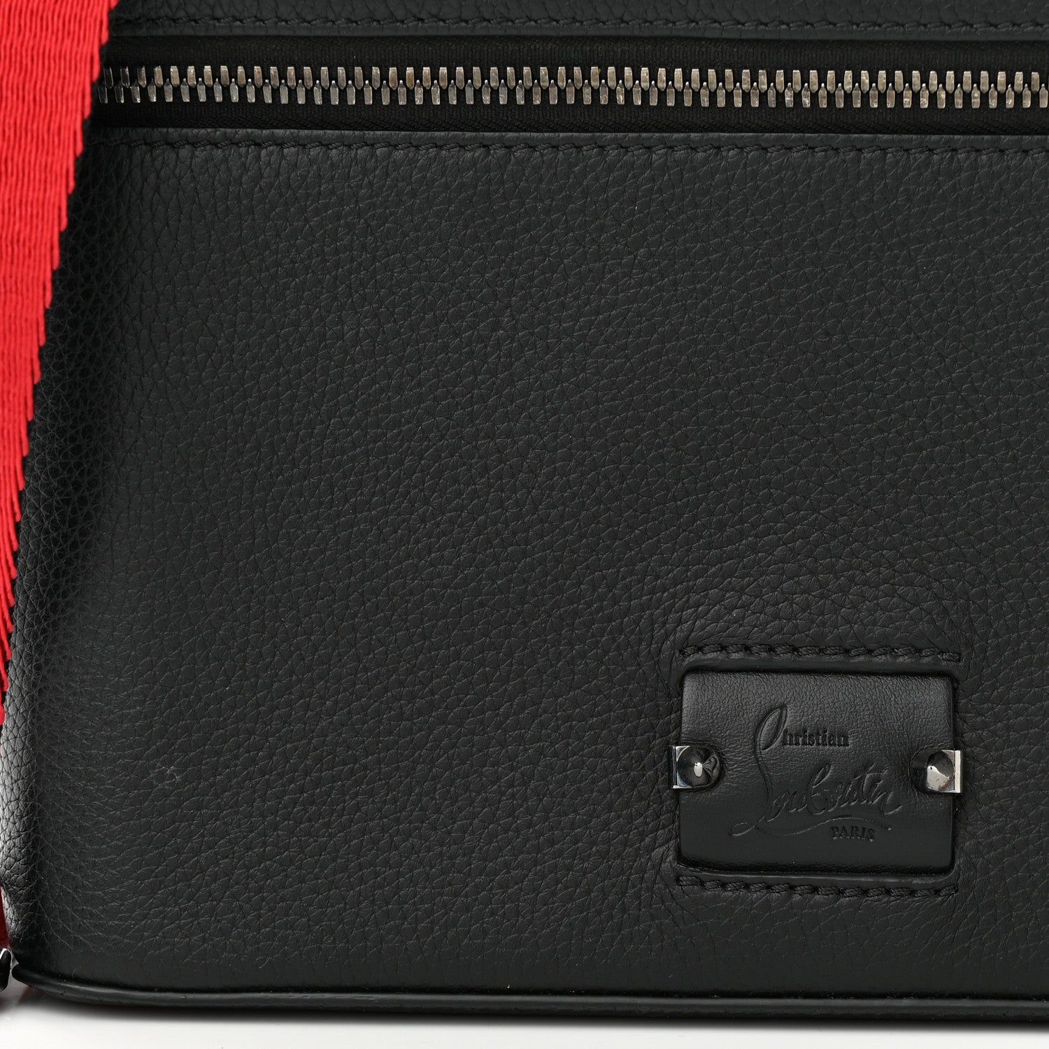 Christian Louboutin Calfskin Kypipouch Small Top Handle Messenger Bag Black 11 of 11