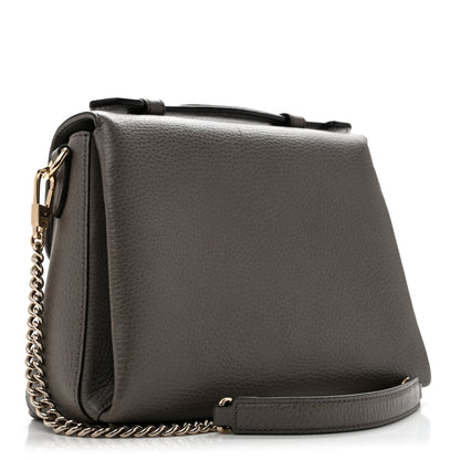 Gucci Dollar Calfskin Interlocking G Top Handle Shoulder Bag Loess 3 of 14