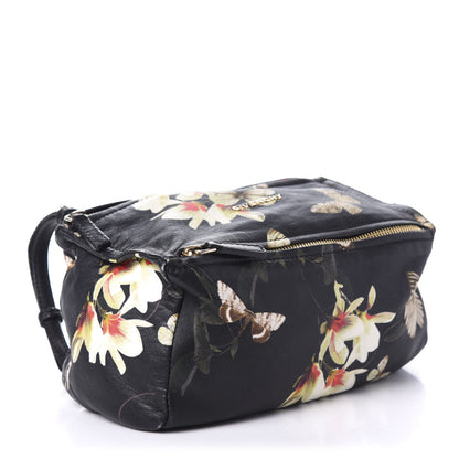 Givenchy Lambskin Magnolia and Moth Print Mini Pandora Black 4 of 9