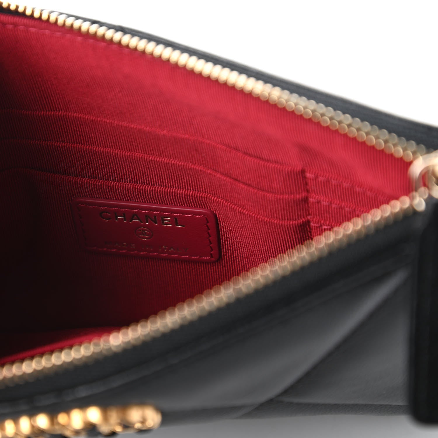Chanel Goatskin Quilted Small Chanel 19 Pouch Black 8 of 11