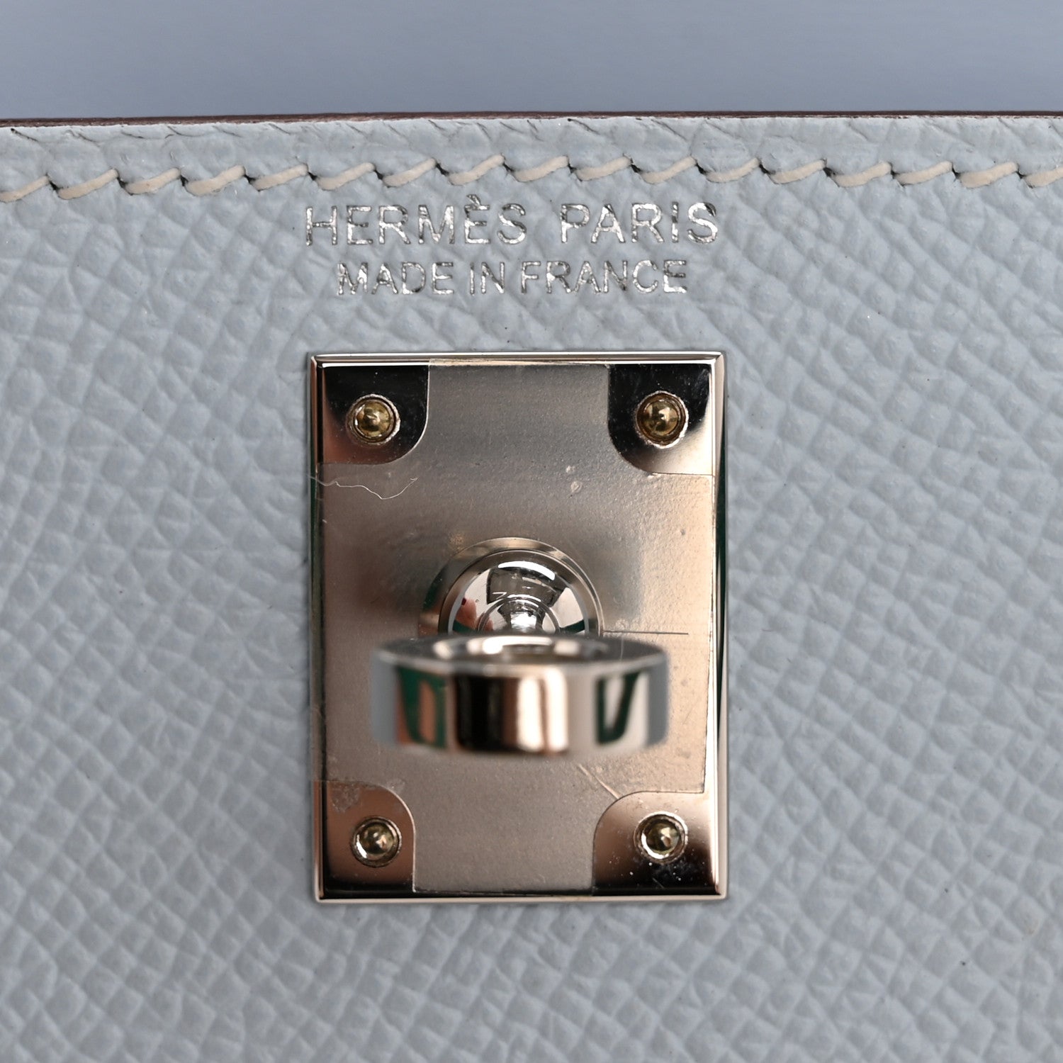 Hermes Epsom Mini Kelly Sellier 20 Bleu Brume Vert Jade Gold 6 of 13