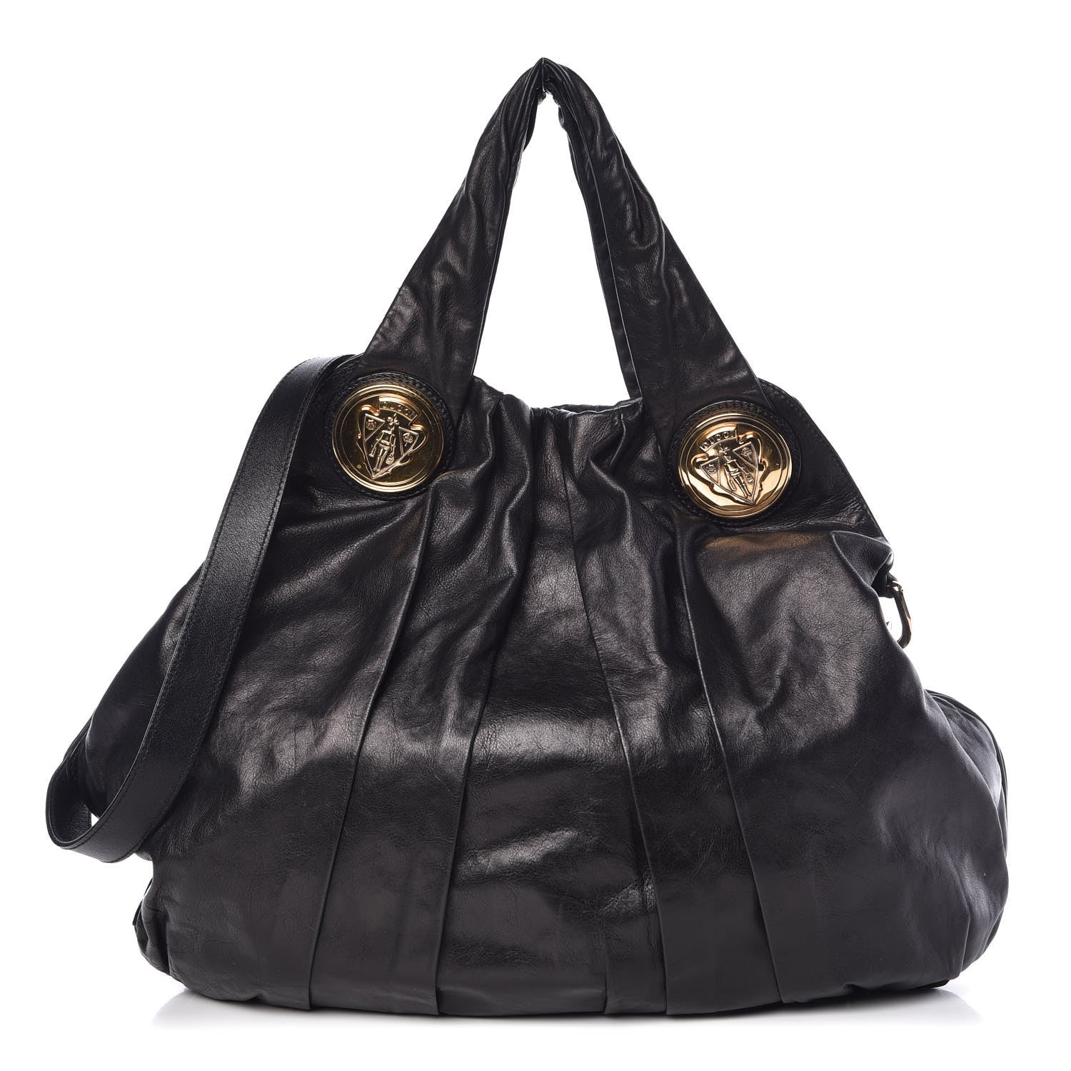 Gucci Calfskin Medium Hysteria Top Handle Bag Black 1 of 9