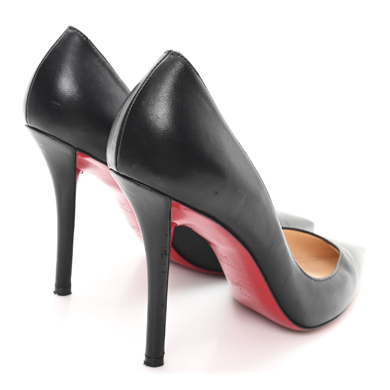 Christian Louboutin Nappa Apostrophy 100 Pumps 38 Black 5 of 10