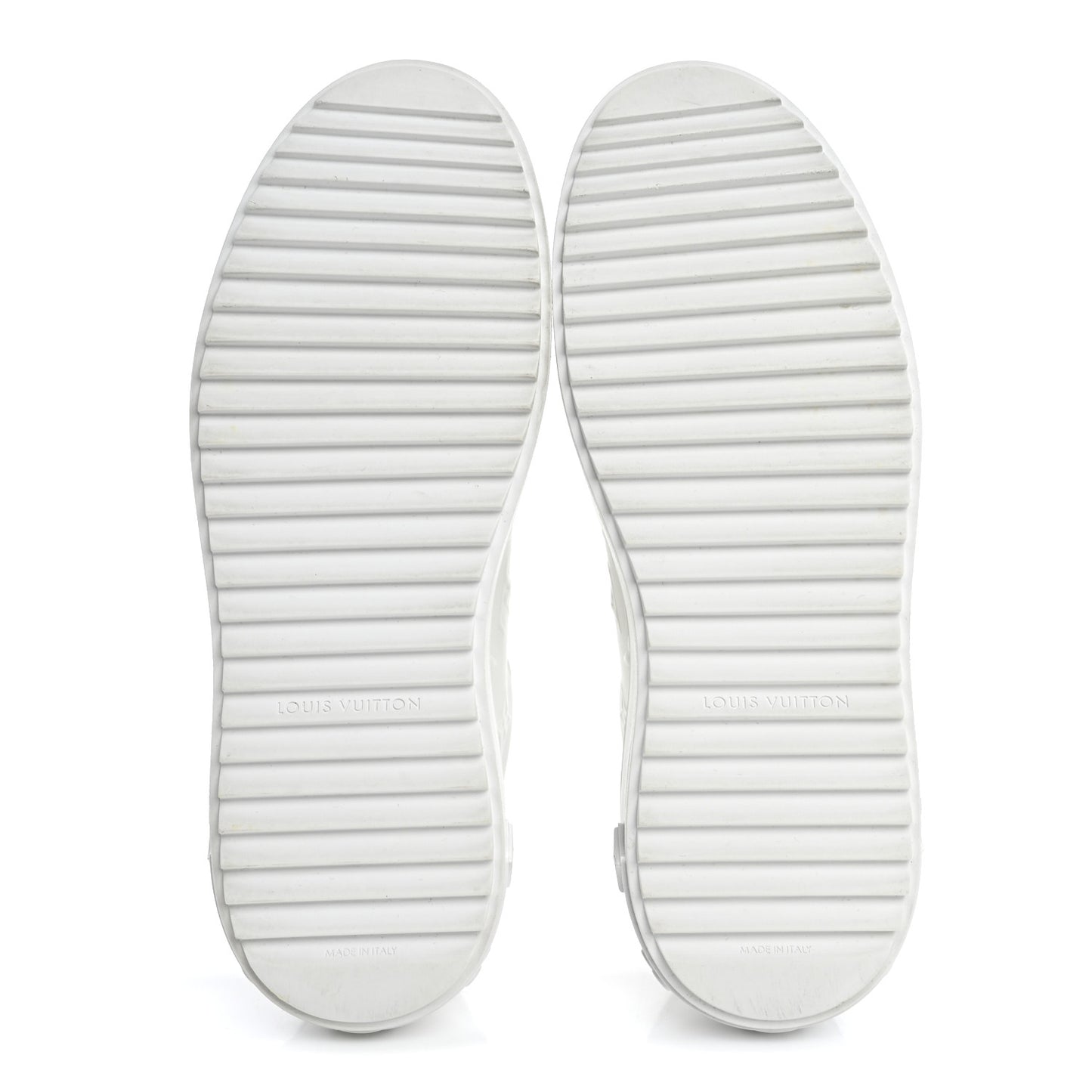 Lambskin Embossed Monogram Time Out Sneakers 39 White