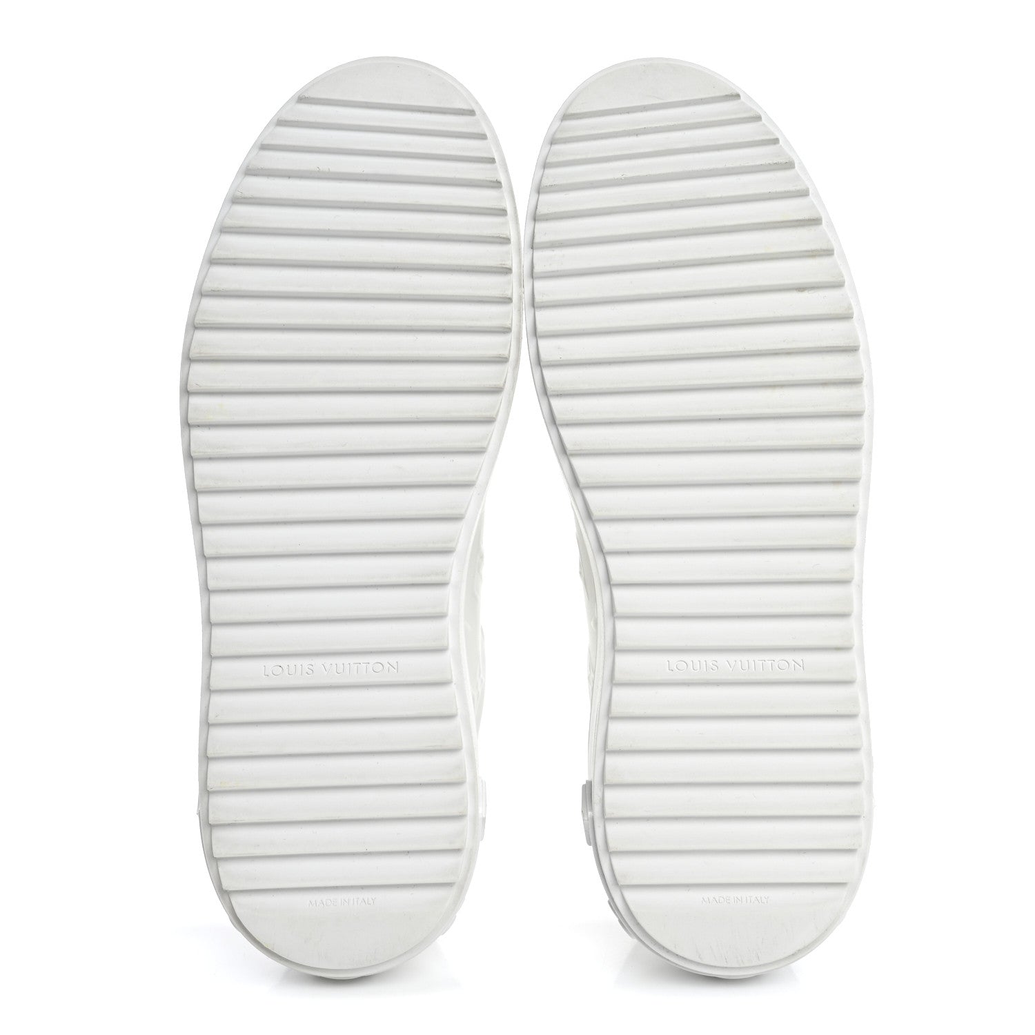 Louis Vuitton Lambskin Embossed Monogram Time Out Sneakers 39 White 6 of 13