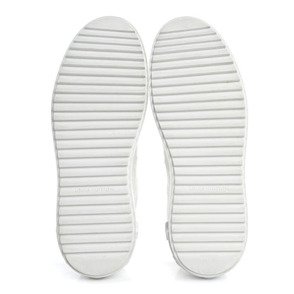 Louis Vuitton Lambskin Embossed Monogram Time Out Sneakers 39 White 6 of 13