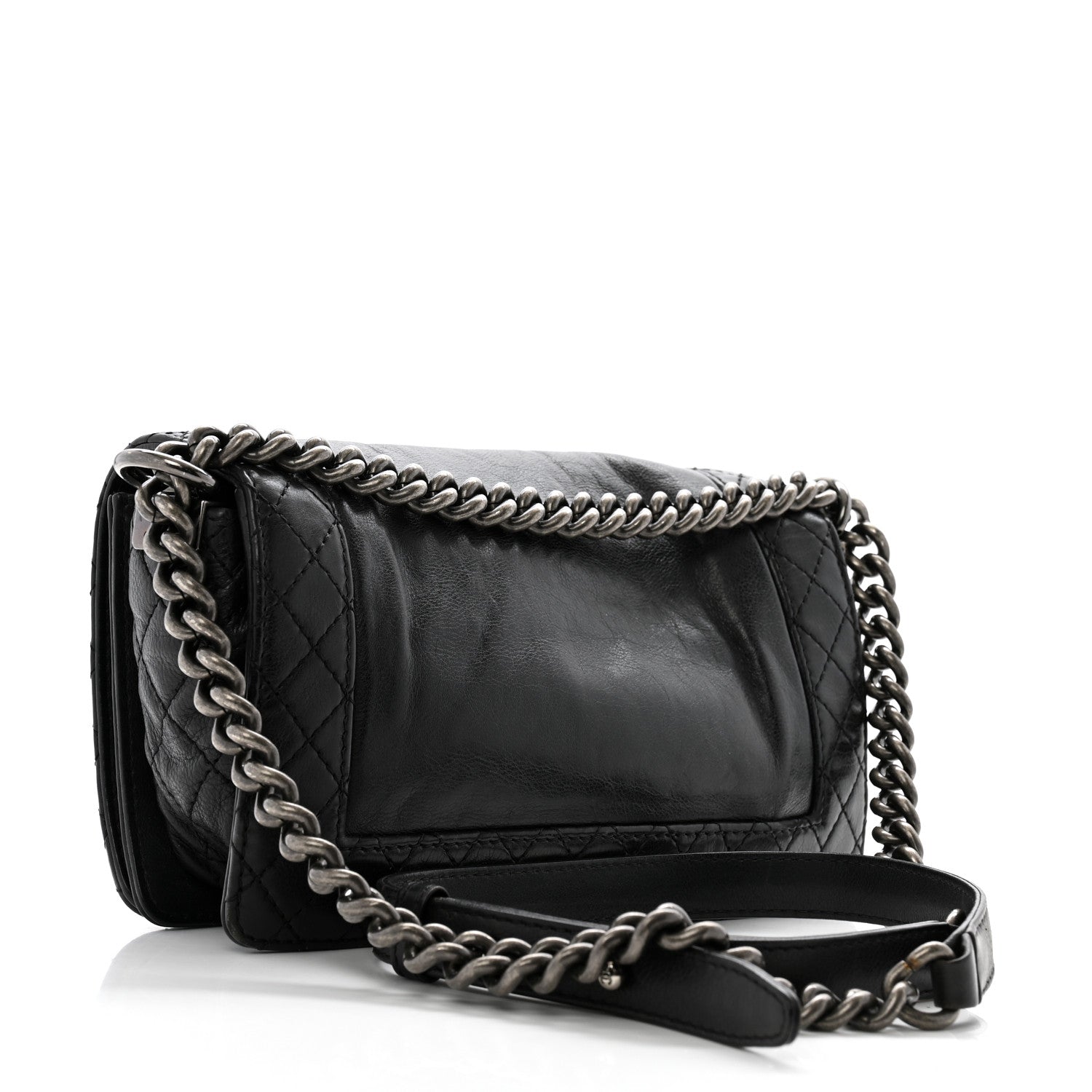 Chanel Calfskin Medium Boy Reverso Flap Black 3 of 16