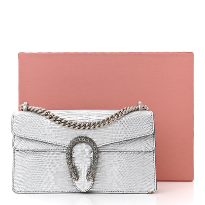 Gucci Lizard Crystal Small Dionysus Shoulder Bag Silver 12 of 12