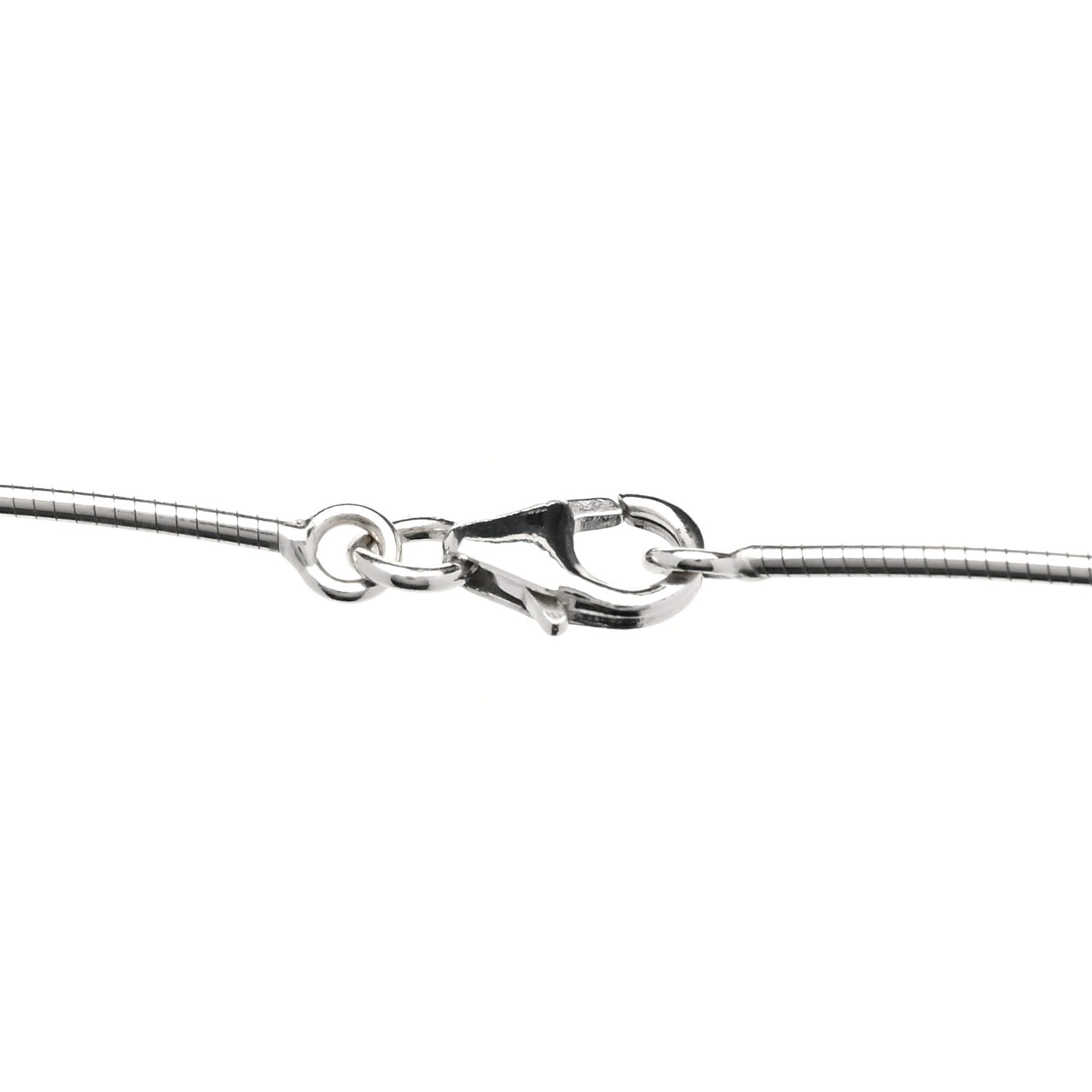 Lacquered Palladium Pop H Necklace Royal Blue