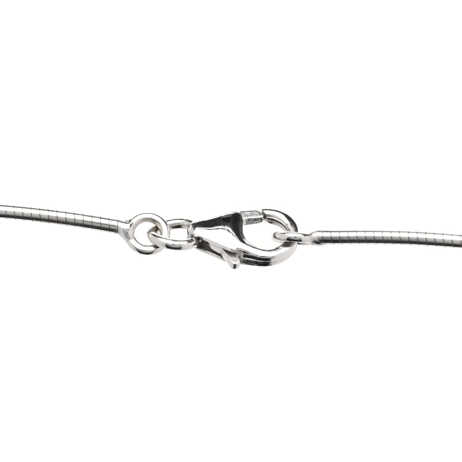 Hermes Lacquered Palladium Pop H Necklace Royal Blue 5 of 7
