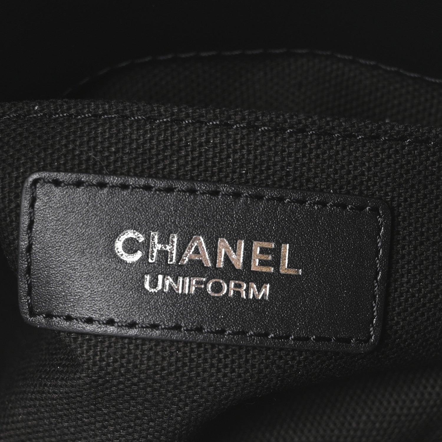 Chanel Calfskin Quilted CC Uniform Flap Belt Bag Black 6 of 10