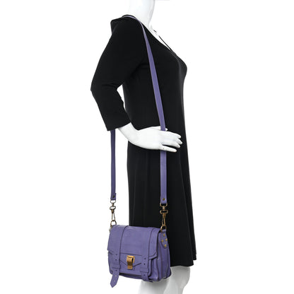 Proenza Schouler Lambskin PS1 Mini Pouch Messenger Bag Berry 2 of 10