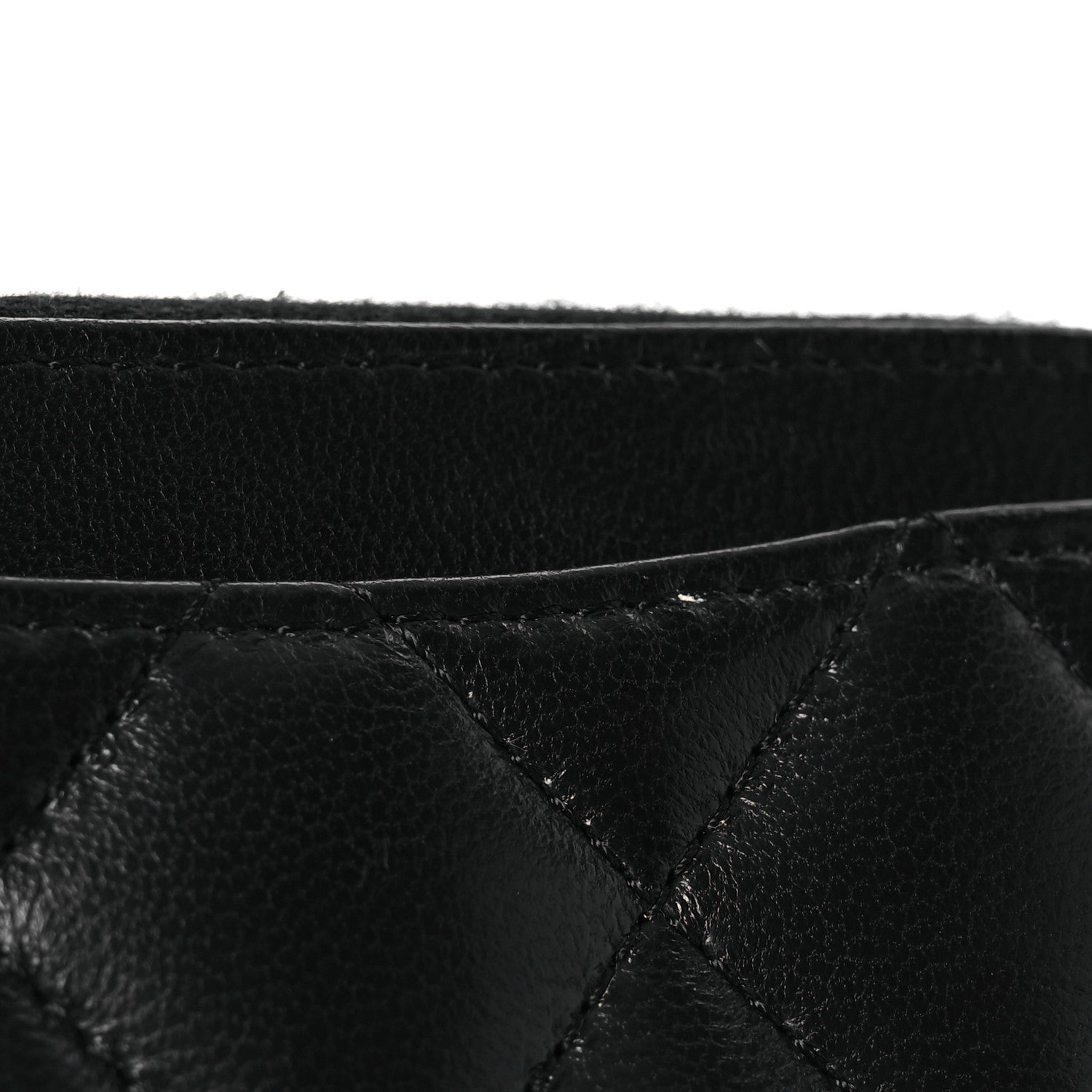 Chanel Lambskin Quilted Zip Coin Purse Black 10 of 11