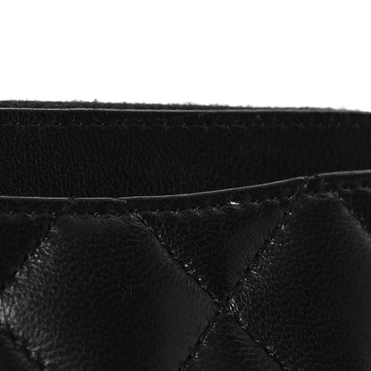Chanel Lambskin Quilted Zip Coin Purse Black 10 of 11