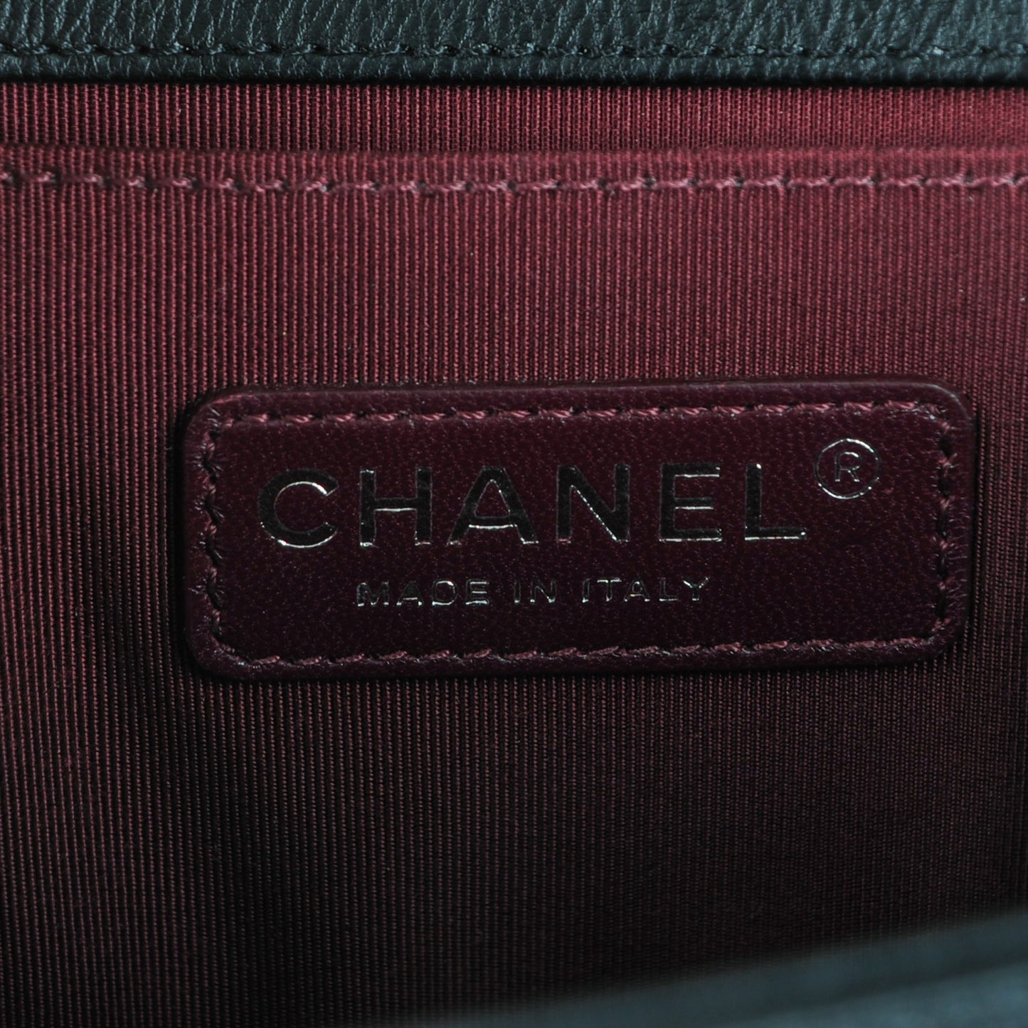 Calfskin Double Stitch Medium Boy Flap Black