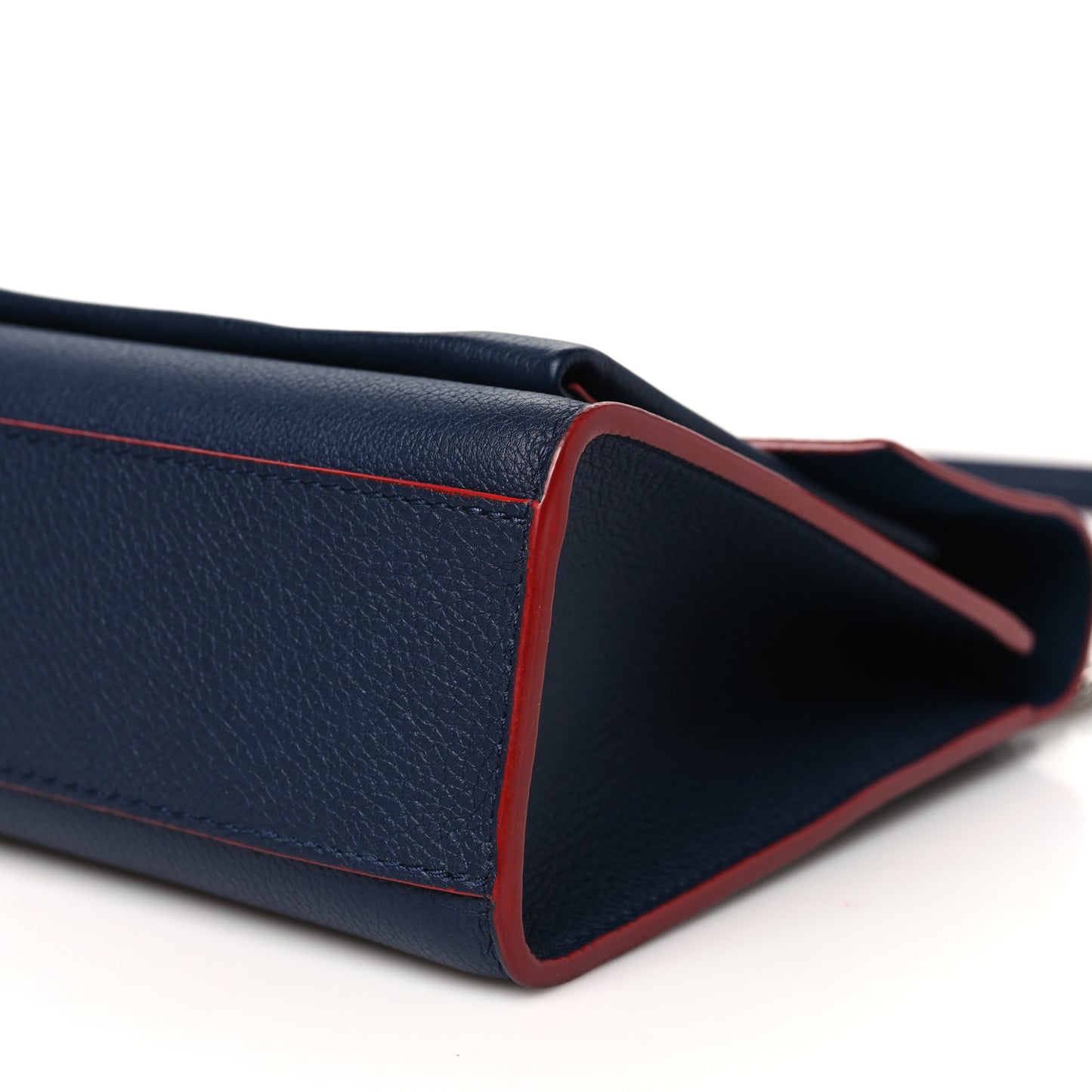 Soft Calfskin Mylockme Chain Bag BB Marine Rouge