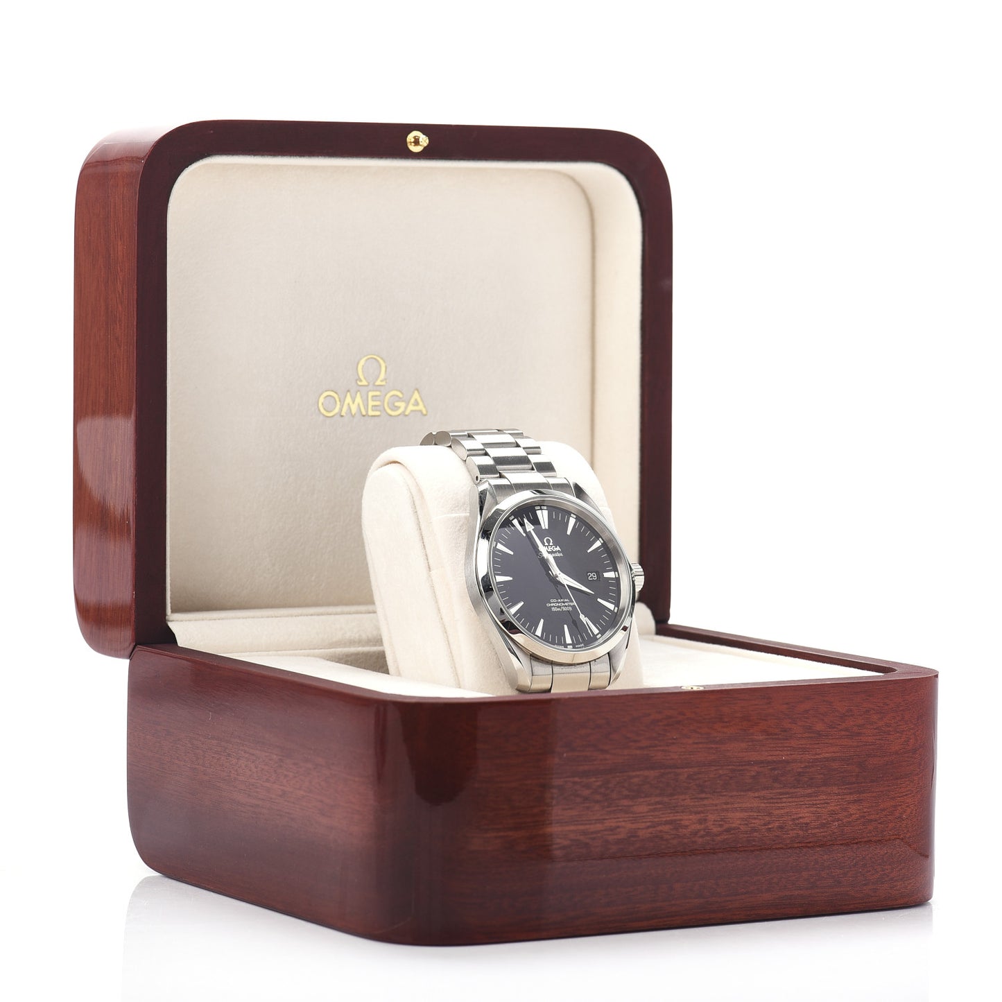 Stainless Steel 42mm Seamaster Aqua Terra Co-Axial Chronometer Automatic Watch Black 2502.50.00