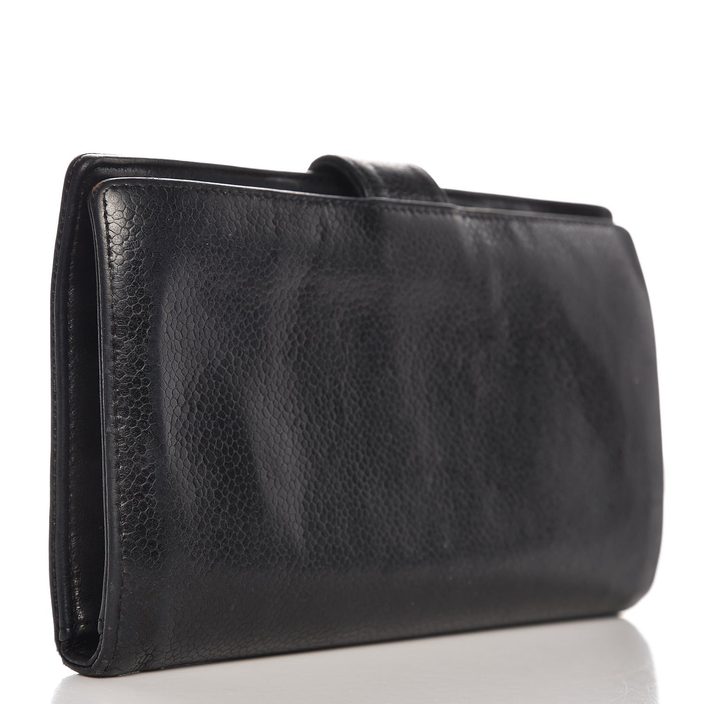 Caviar Timeless CC French Wallet Black