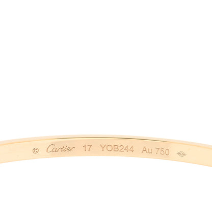 Cartier 18K Yellow Gold Small LOVE Bracelet 17 3 of 5