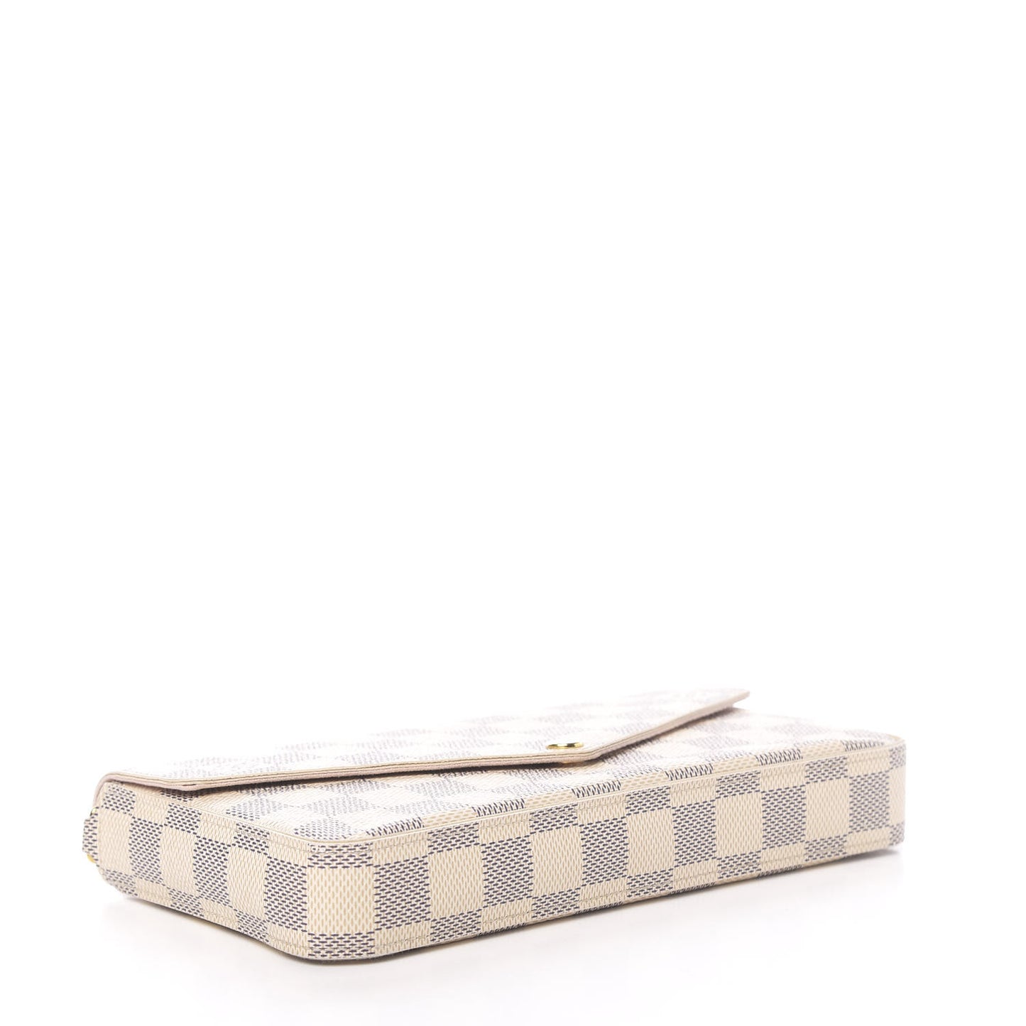 Damier Azur Pochette Felicie Chain Wallet Rose Ballerine
