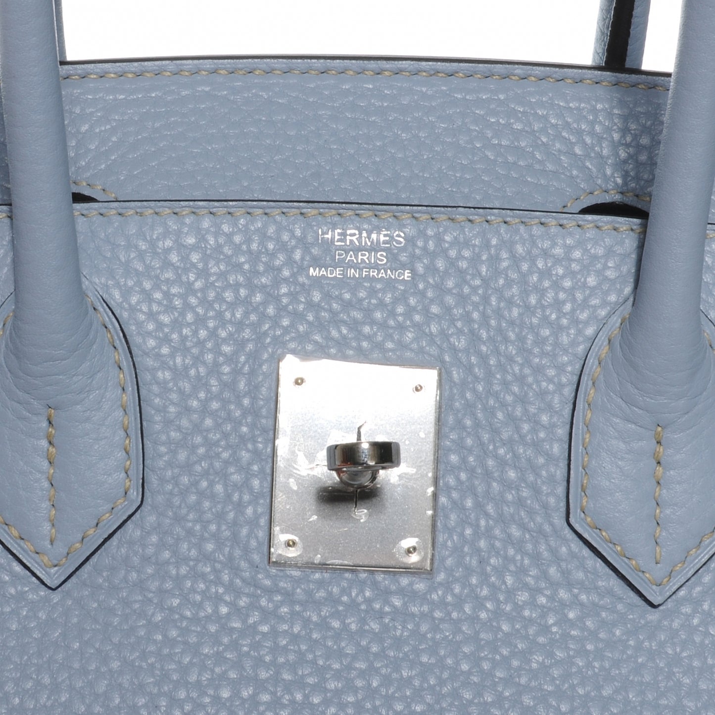 Togo Birkin 30 Bleu Lin