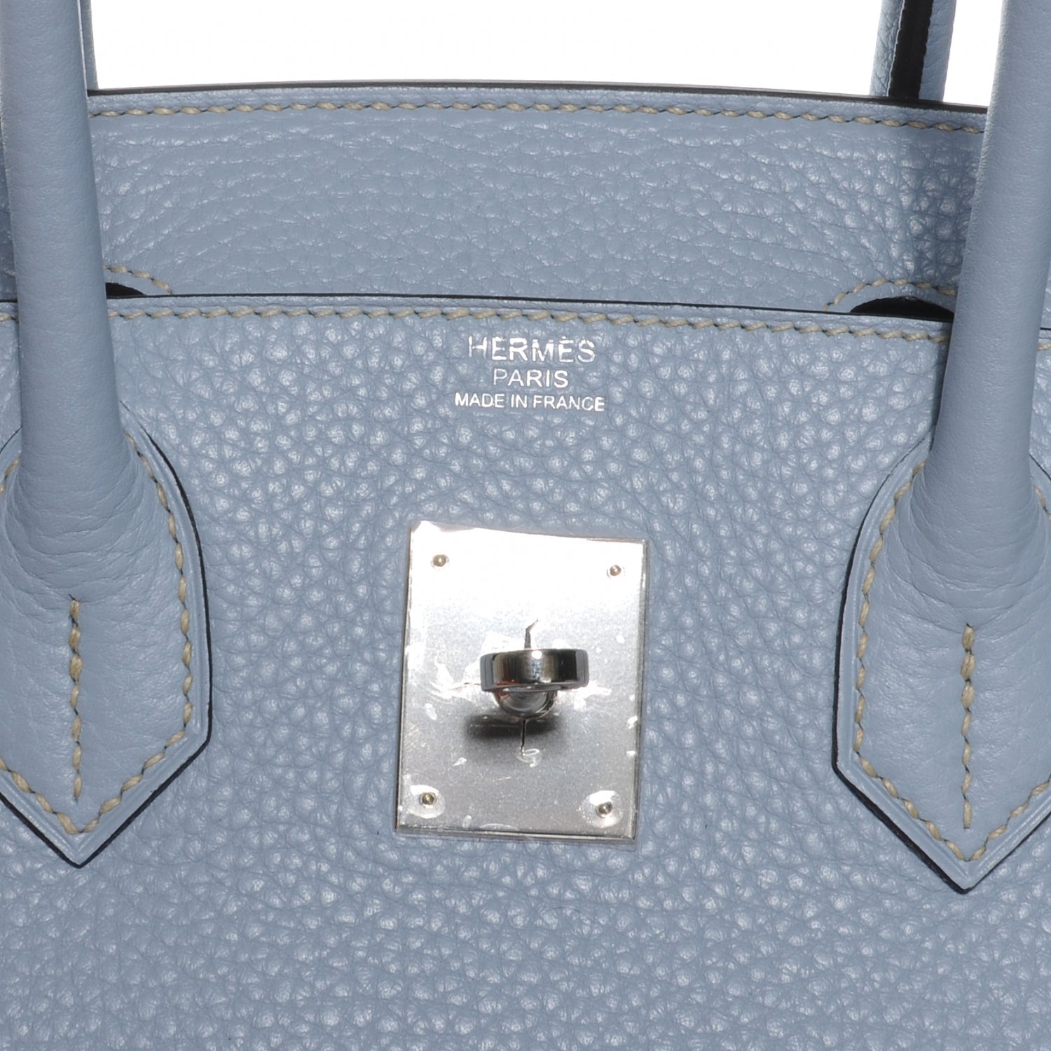 Hermes Togo Birkin 30 Bleu Lin 8 of 10
