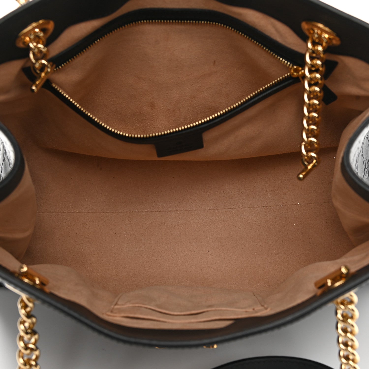 Gucci Guccissima Medium Padlock Tote Black 5 of 10
