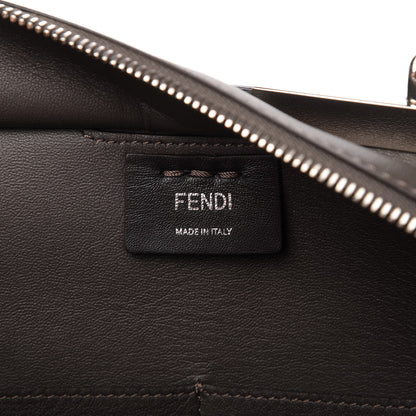 Fendi Calfskin Mink Fur Trim Petite 3Jours Tote Carbone Multicolor 8 of 10