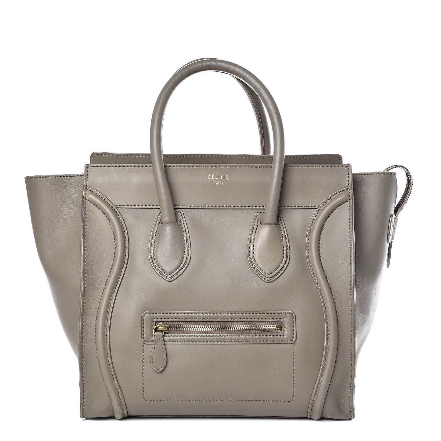 Smooth Calfskin Mini Luggage Grey