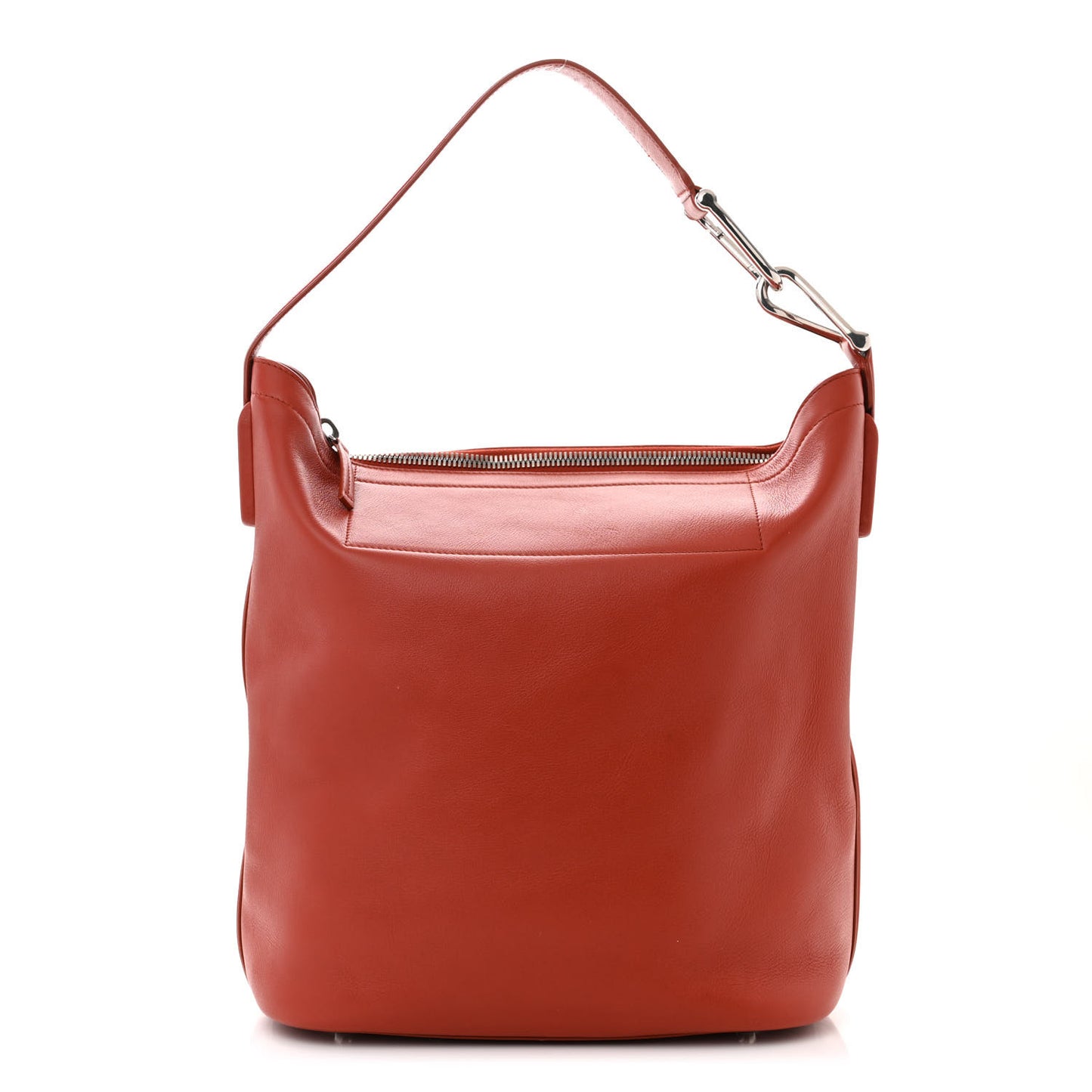 Smooth Butter Calfskin Large Hobo Rust