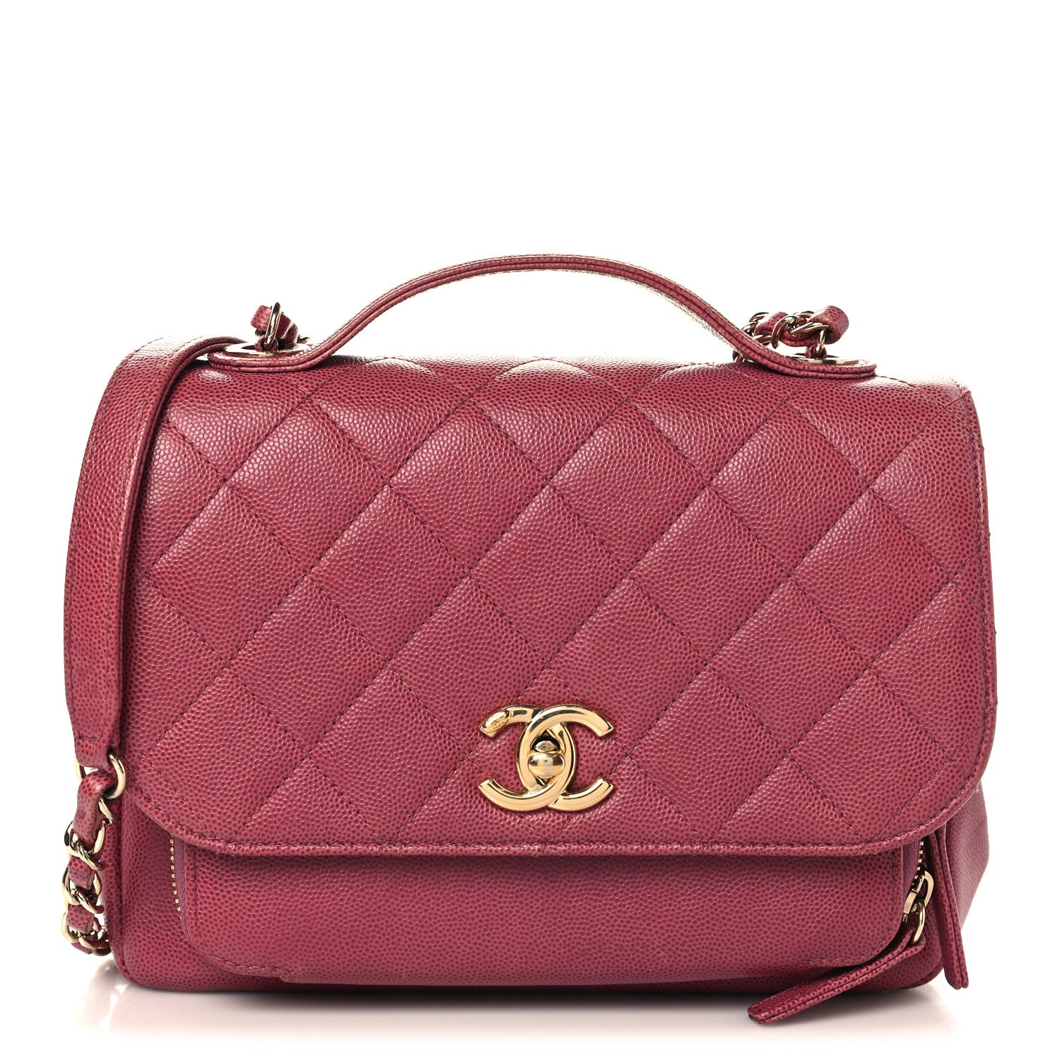 Chanel Caviar Quilted Medium Business Affinity Flap Pink 1 of 10