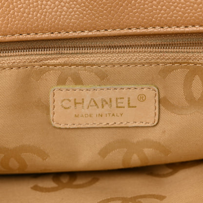 Chanel Caviar CC Stitched Medium Tote Beige 6 of 13