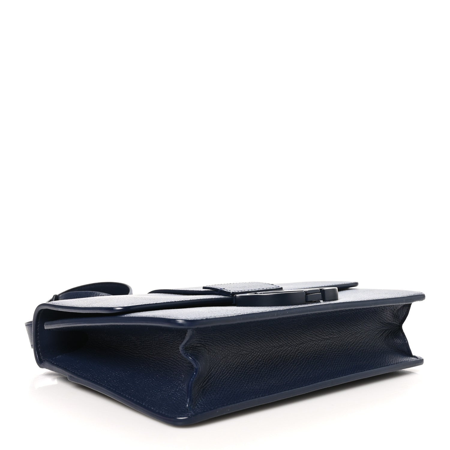 Christian Dior Ultra Matte Grained Calfskin 30 Montaigne Flap Bag Navy 4 of 11