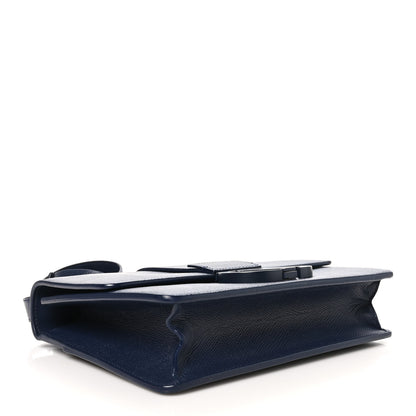 Christian Dior Ultra Matte Grained Calfskin 30 Montaigne Flap Bag Navy 4 of 11