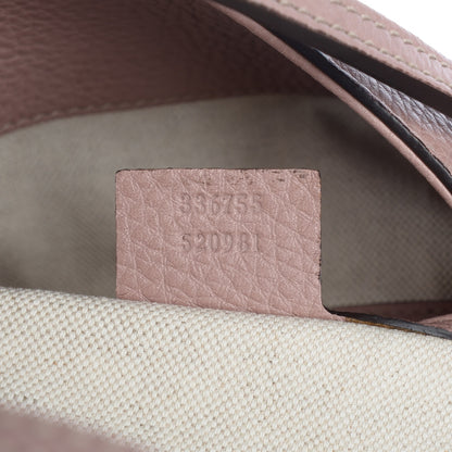 Gucci Pebbled Calfskin Large Bree Foldover Tote Pink 7 of 7