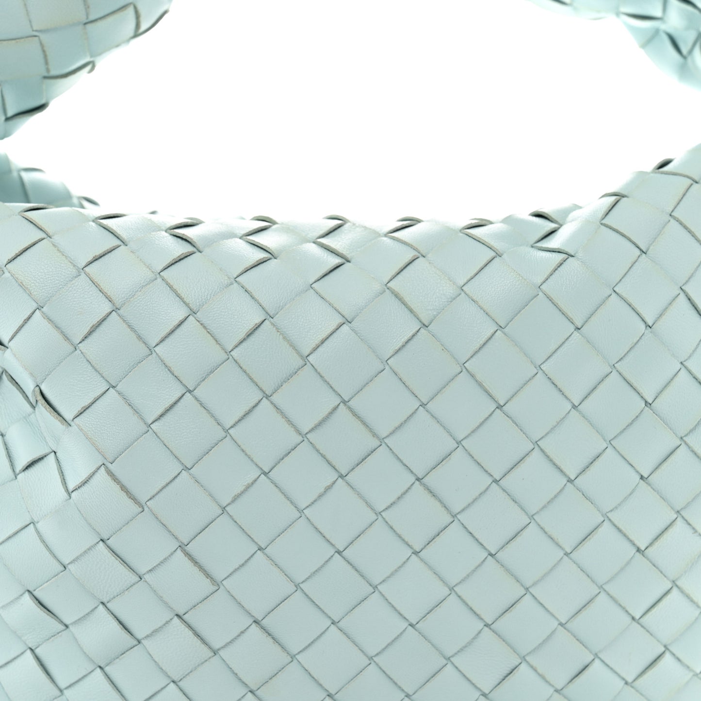 Nappa Intrecciato Teen Jodie Hobo Teal Washed