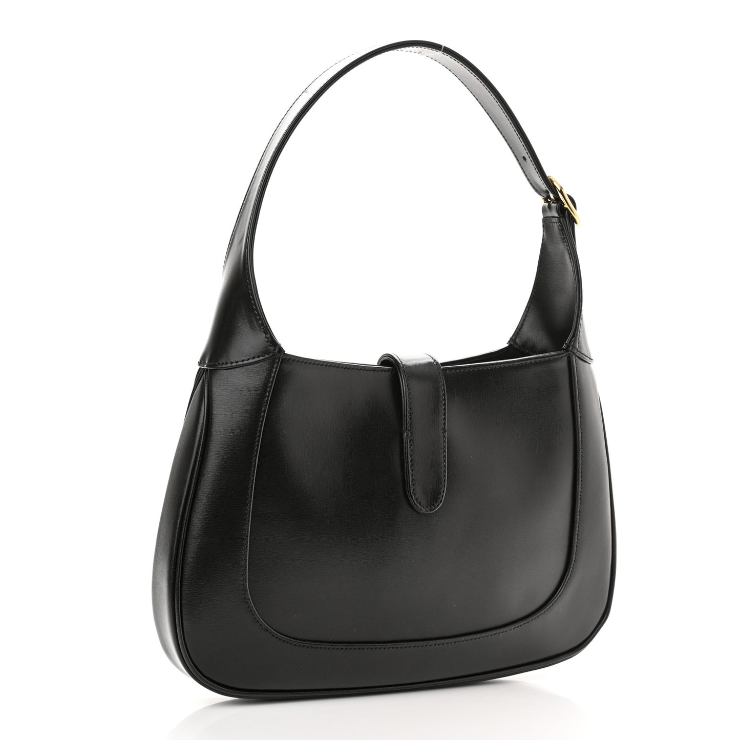 Boarded Dyana Lux Calfskin Small Jackie 1961 Hobo Black