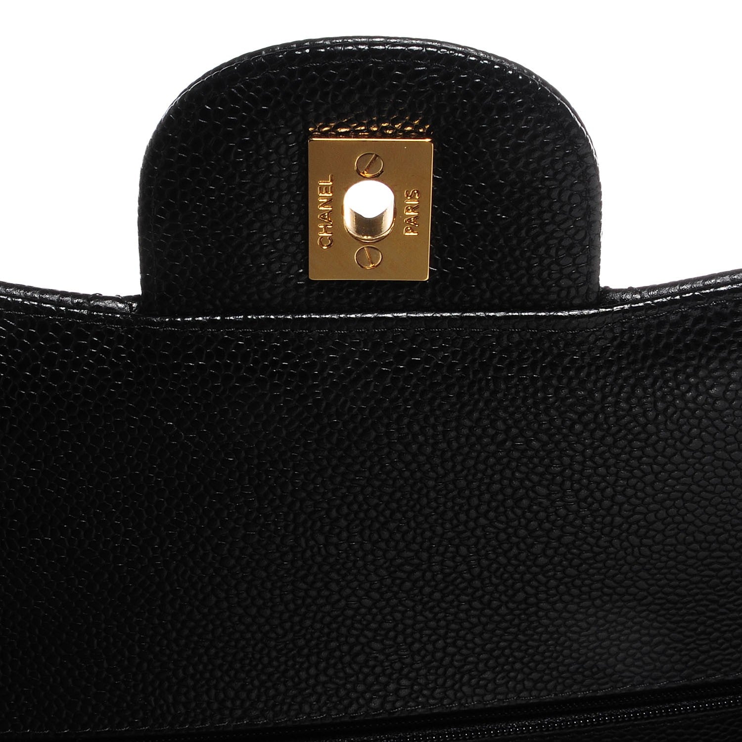 Chanel Caviar Quilted Jumbo Double Flap Black 6 of 9