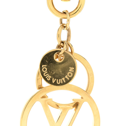 Louis Vuitton LV Circle Bag Charm Key Holder Gold 3 of 5