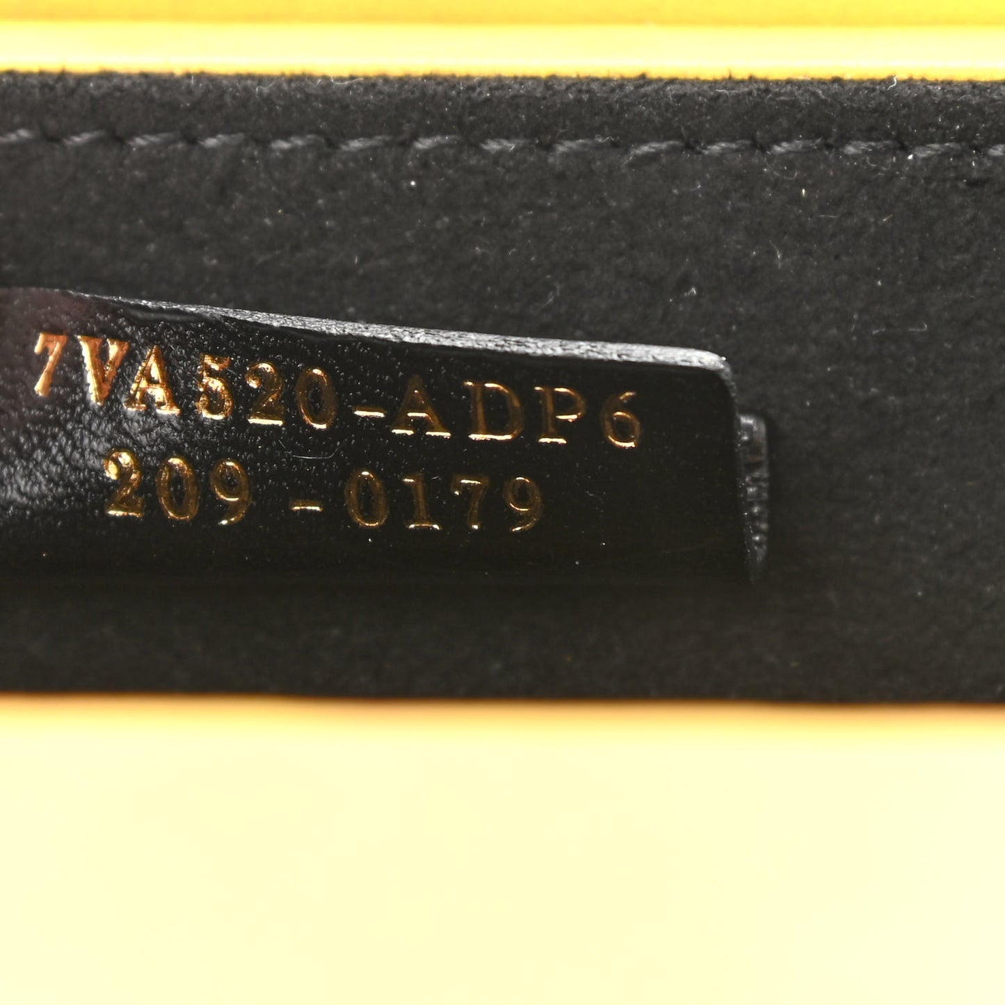Vitello Fluffy Logo Horizontal Box Crossbody Bag Yellow Box Black