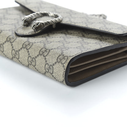 Gucci GG Supreme Monogram Mini Dionysus Chain Wallet Beige Taupe 7 of 9