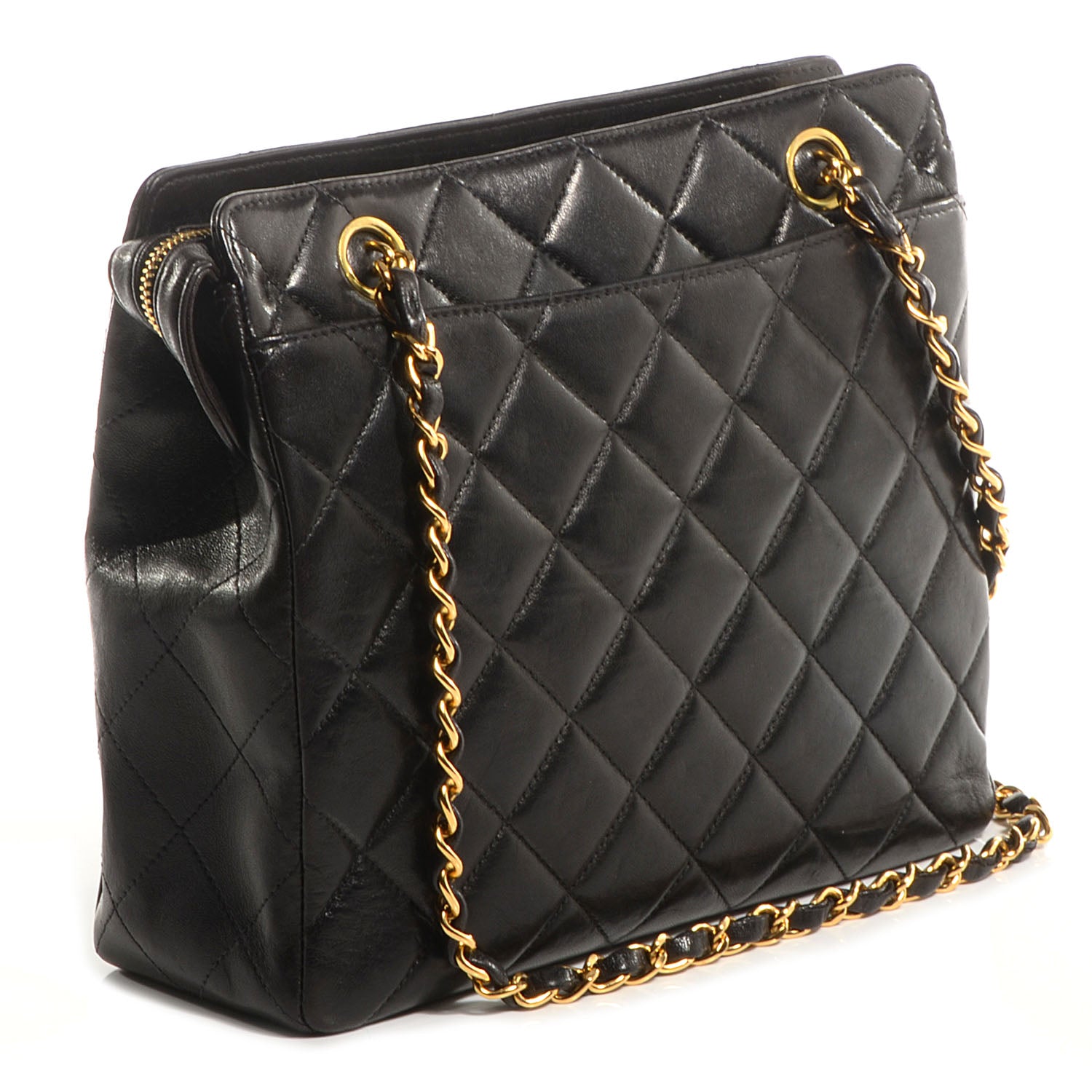 Chanel Lambskin Quilted Shoulder Bag Black 3 of 8
