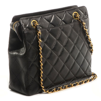 Chanel Lambskin Quilted Shoulder Bag Black 3 of 8