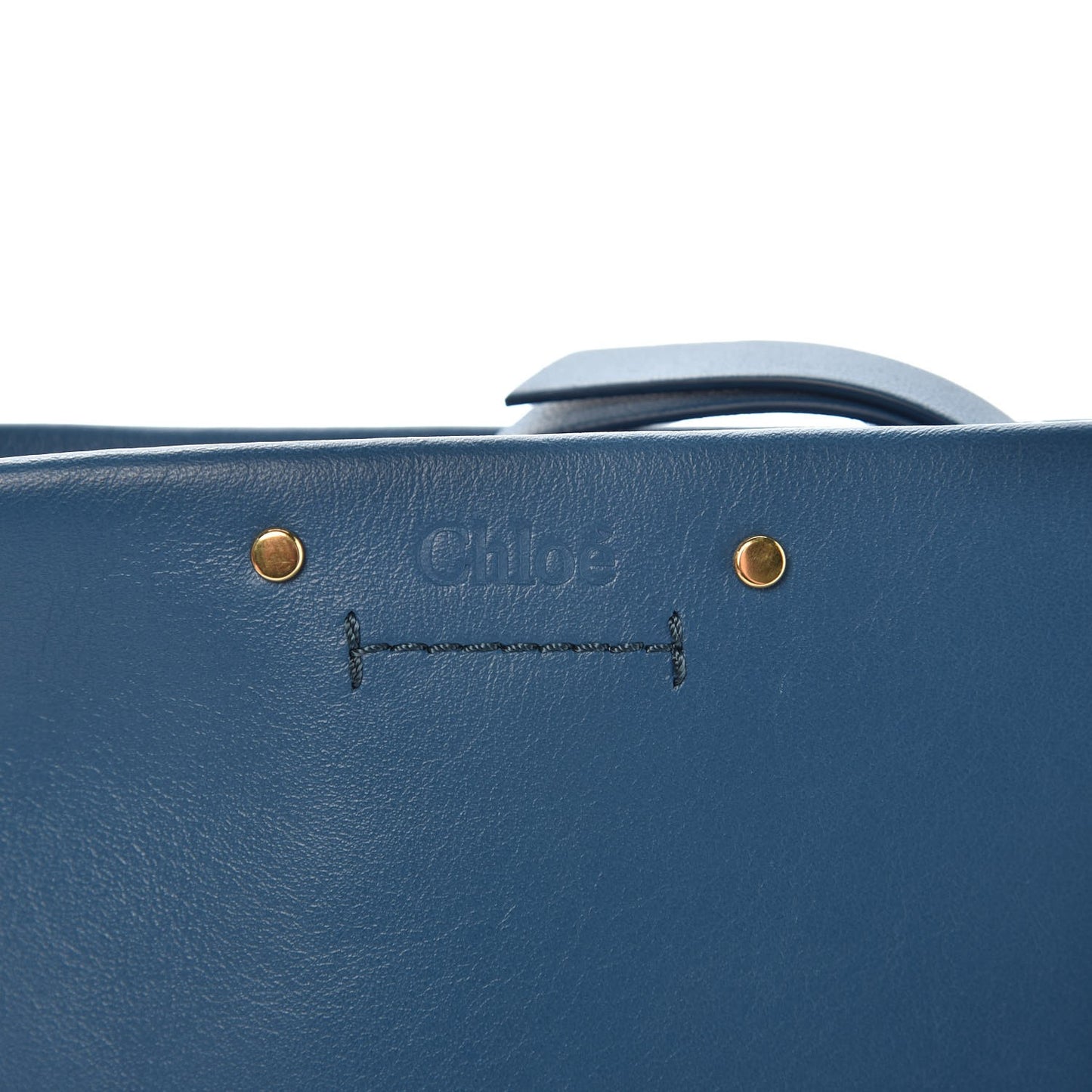 Calfskin Mini Roy Chain Pouch Vinyl Blue