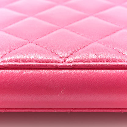 Chanel Lambskin Quilted Travel Case Pink 23 of 25
