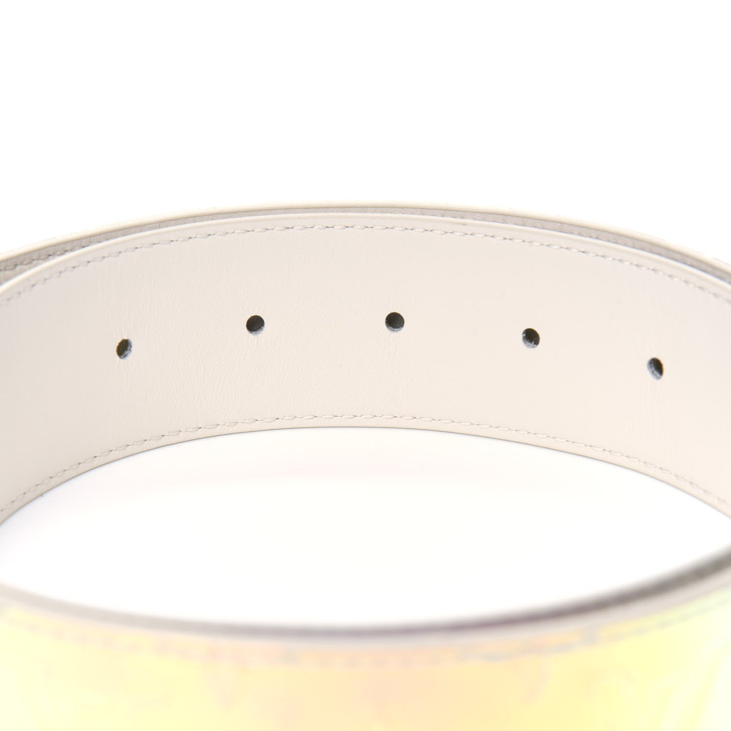 Louis Vuitton PVC Monogram 40mm LV Initiales Reversible Belt 85 34 Iridescent Prism 4 of 4