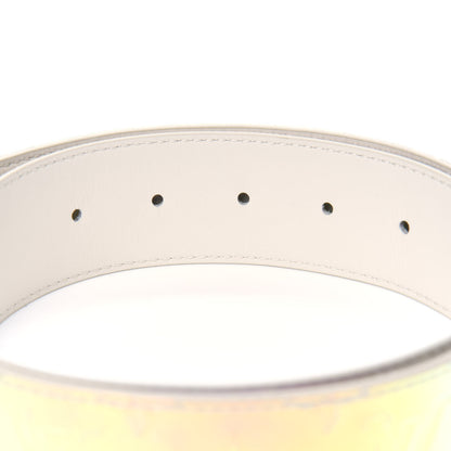 Louis Vuitton PVC Monogram 40mm LV Initiales Reversible Belt 85 34 Iridescent Prism 4 of 4